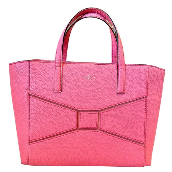 Kate Spade New York Authentic Francisca Large Tote Bag Pink Flamingo Leather - Picture 1 of 11